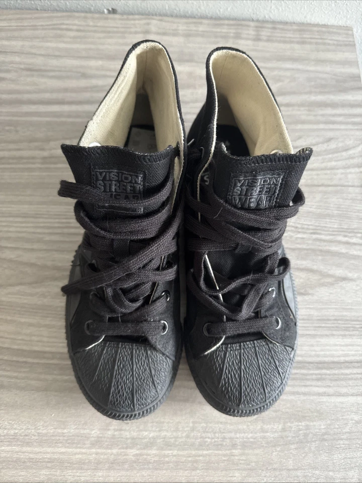 Vision Street Wear Retro Shoes High Top Black Duane Peter’s Men’s Sz 6 Sneakers - Image 4 of 4