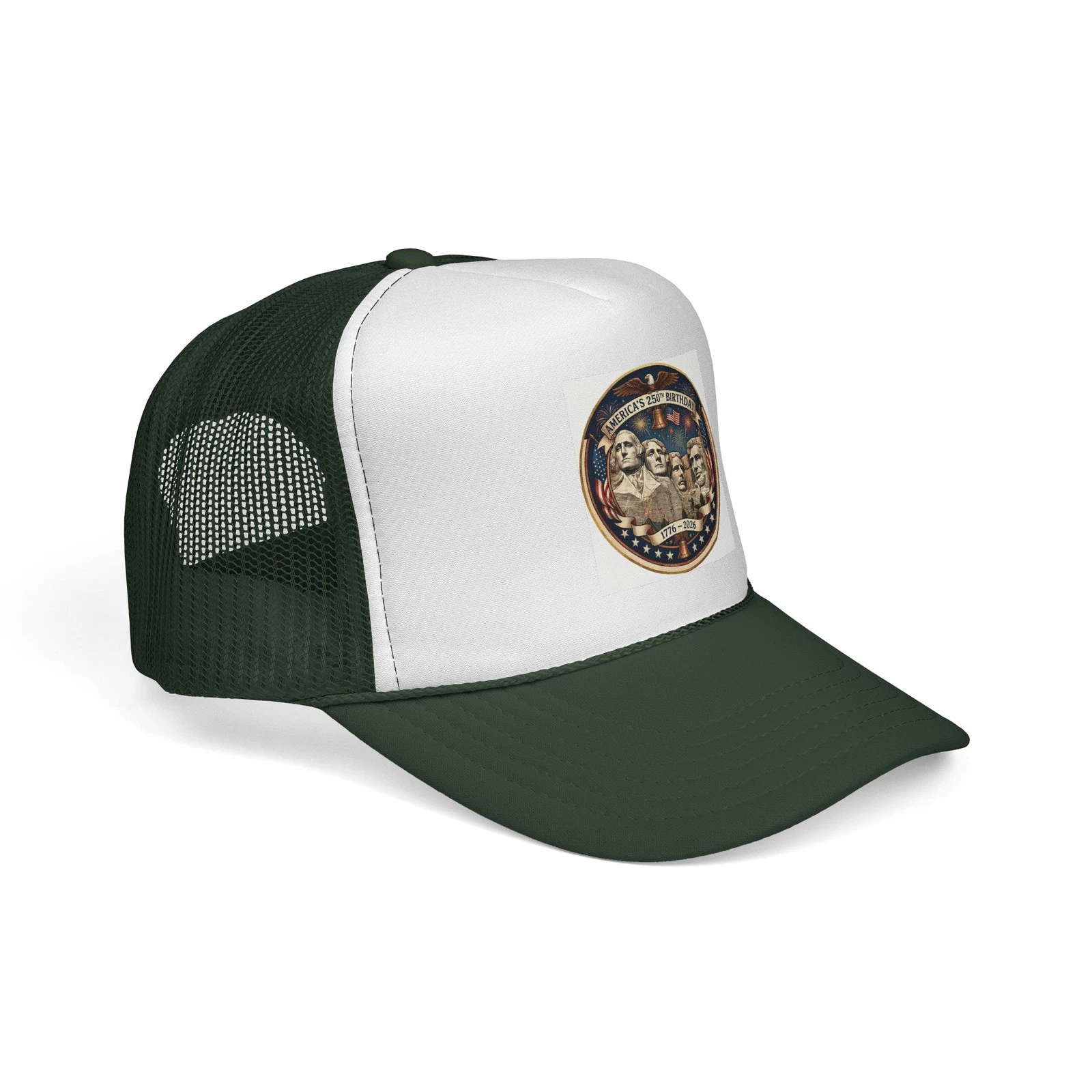 Happy 250th Birthday America From Mt Rushmore Trucker Hat