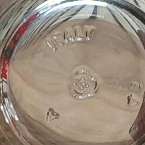 Vintage französischer Wasserkrug & 4 Gläser rot und schwarz Autodesign - Bild 5 von 9