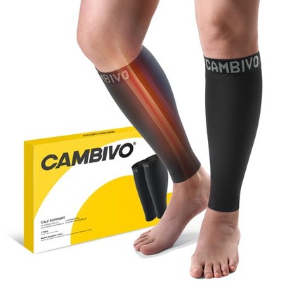 Wadenbandage, Waden Kompression 2 Paar，Kompressionsstrümpfe Damen Herrn, Stüt...
