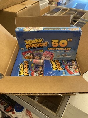 WACKY PACKAGES 50TH ANNIVERSARY HOBBY COLLECTOR'S EDITION BOX (TOPPS 2017) READ!