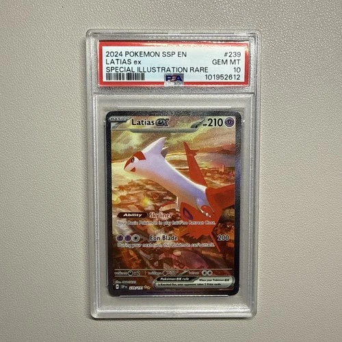 PSA 10 GEM MINT - Latias ex 239/191 Surging Sparks SIR Special Illustration Rare