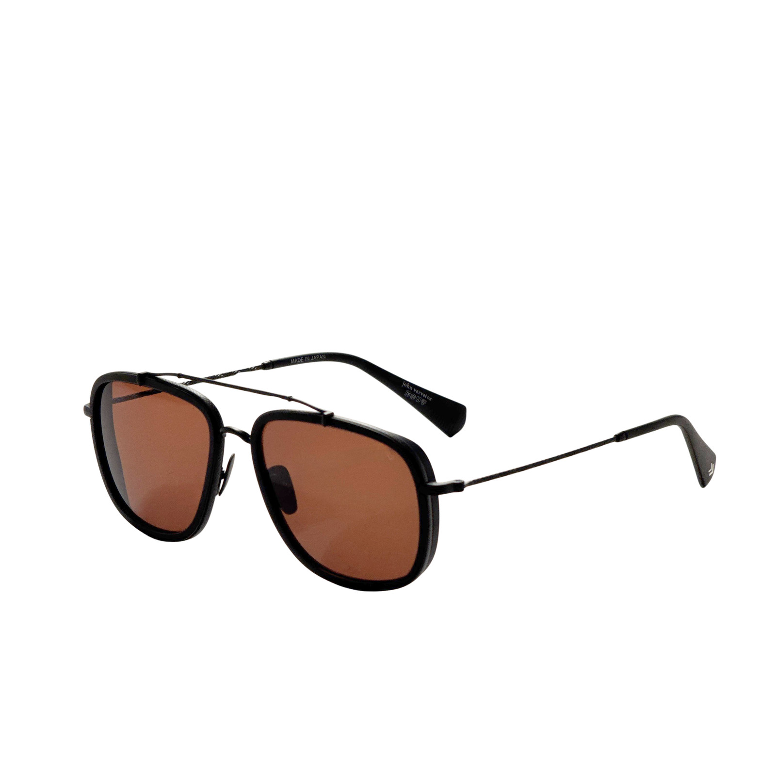 John Varvatos Mens 56 mm Matte Black Sunglasses SJV550-560BLA 10690₽