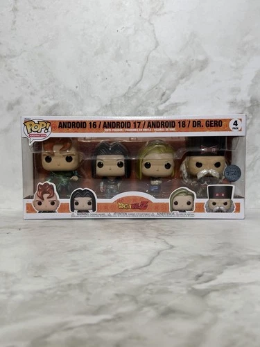 Funko Pop! Dragon Ball Z Android 16/ Android 17/ Android 18/ Dr. Gero 4 Pack
