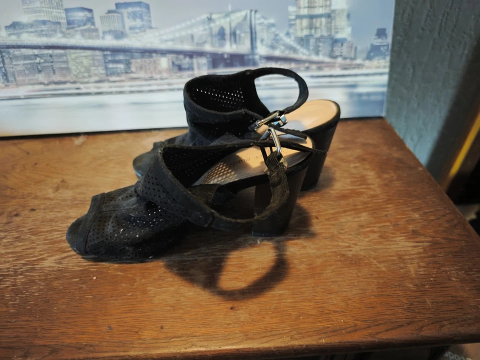 ⚫Super Mode Peep-Toe Booties Schwarz Gr. 40 – Mesh Heels mit Schnalle & Cut-Out✨ - Bild 4 von 4