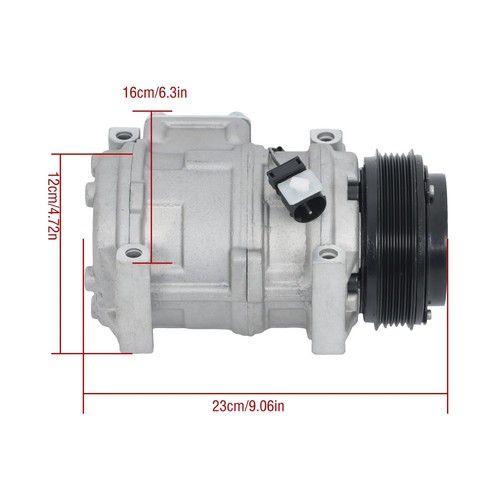 AC Compressor with Clutch for 323i 325i 328i E36 1988-1999 - Picture 6 of 7