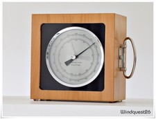 Pr&auml;zisions  Barometer  Fischer W 104 / 103 Marine Barograph 5 Aneroidbarometer