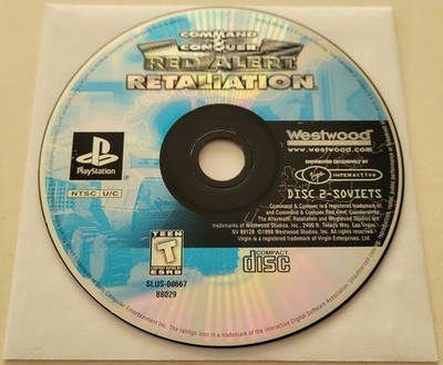 DISC 2 ONLY - Command & Conquer: Red Alert Retaliation (PlayStation 1, 1998) PS1