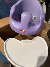 Baby Floor Seat Portable Soft Foam Cushion Safety Harness Purple Nuby Chair High
