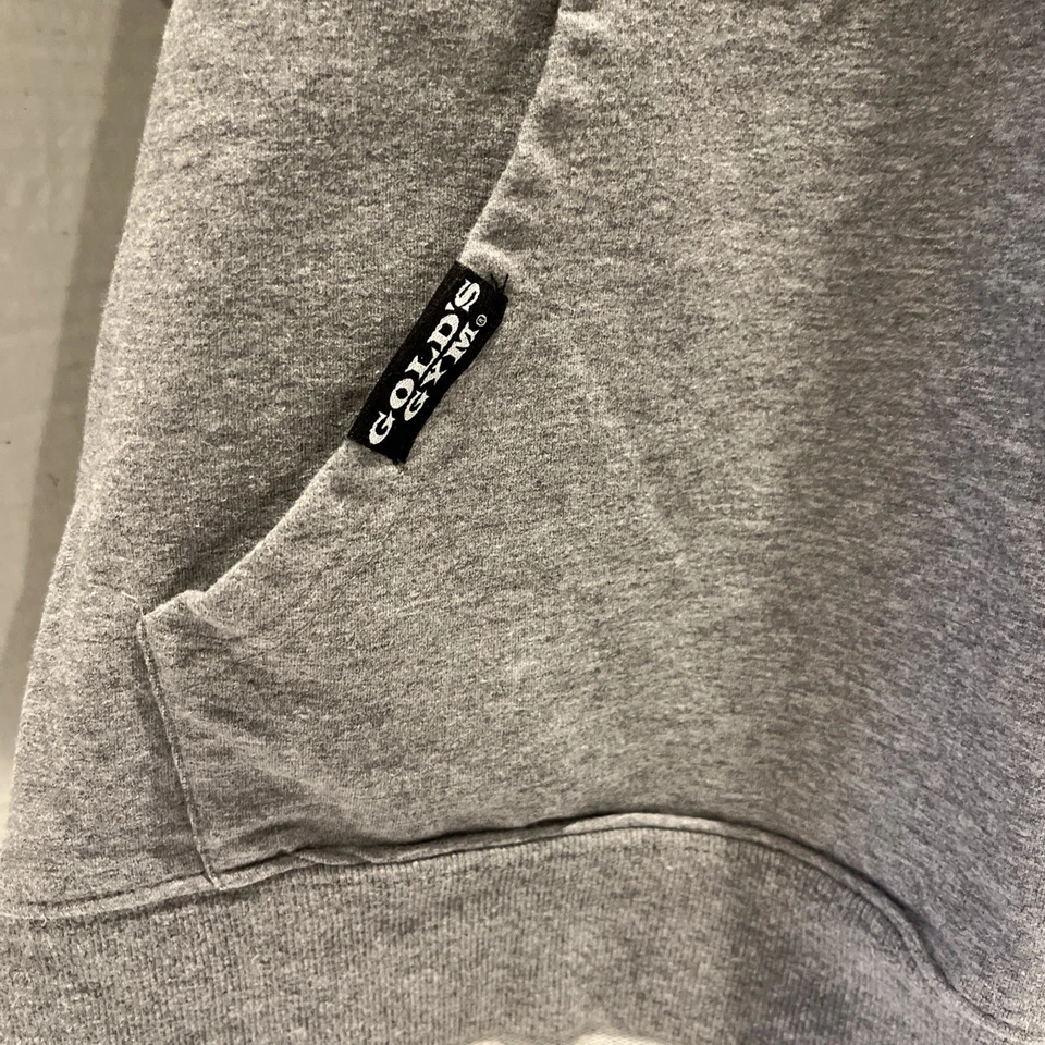 Golds Gym 男式标志训练连帽弹力短袖衬衫 - 灰色 - 大号 — 第 2/4 张图片