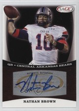 2009 SAGE Auto Nathan Brown #A4 Auto tw0