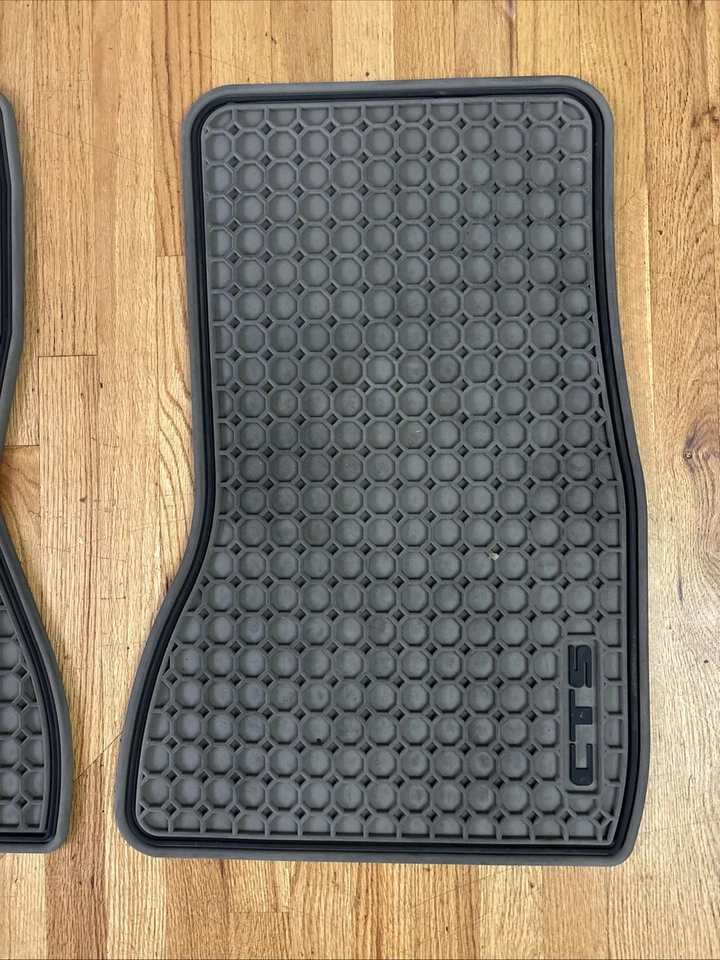 OEM GM Front All Weather Mat Set Neutral 030613 Cadillac CTS 2003-2007 - Image 3 of 4