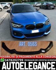 SPLITTER ADATTO PER BMW SERIE 1 F20 F21 2015-2019 MSPORT LOOK NERO LUCIDO
