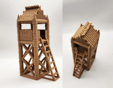 Medieval Palisade Lookout Tower  Terrain For DnD Pathfinder Tabletop Games