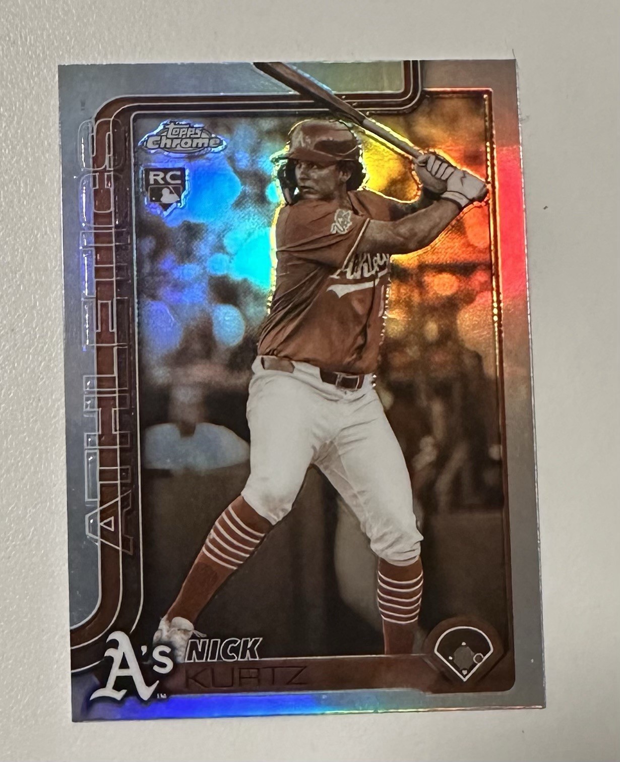 2025 Topps Chrome Update Series - Nick Kurtz #USC178 Sepia Refractor (RC)