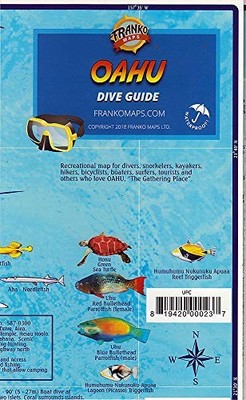 FRANKO'S DIVE MAP OF OAHU By Frank Nielsen & Frank Nielsen **BRAND NEW**