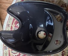 Lavabo para el cabello de porcelana negra agrega algo de clase a tu salón o tienda COMPRA AHORA