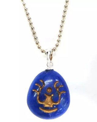 Lapis Lazuli (Castle in the Sky) Flying Stone Necklace Size 48cm silver925