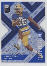 2018 Panini Elite Draft Picks Status Blue Die-Cut 14/25 Jester Weah #144 0f6