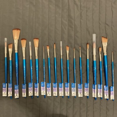 Winsor & Newton Cotman Watercolor Paint Brush Bundle 18 pc Set No Duplicates O12
