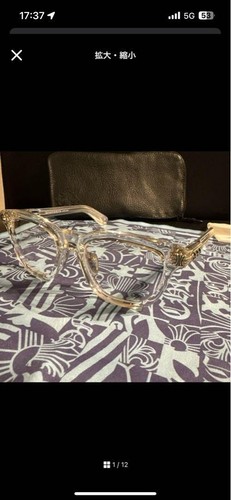 CHROME HEARTS Clear Frame Glasses with case Fashion Accessories collection g08 - Picture 2 of 17