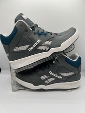 Zapatos de baloncesto Reebok Royal BB4500 HI2 de caña alta gris azul unisex tallas 9,5
