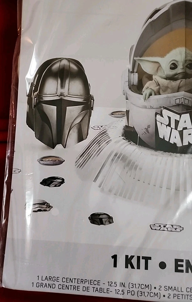 Disney Star Wars The Mandalorian Kit de Decoración de Mesa 23 Piezas Conjunto de Decoración de Cumpleaños Foto 4 de 4