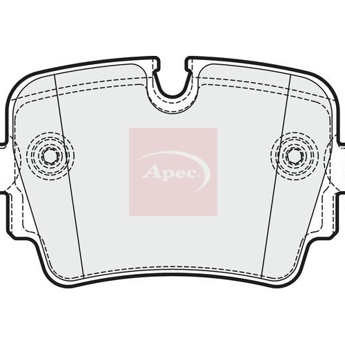 Jaguar XJ X351 2009 BremsbeläGe Hinten Apec Mit Federn (R90) PAD1448-image