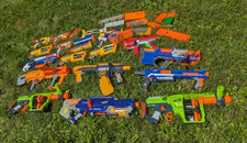 Huge Nerf Gun Lot No Ammo Attachments