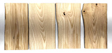 18" Beautiful Set Of 4 - Ash Lumber Wood Kiln Dried Board Slab