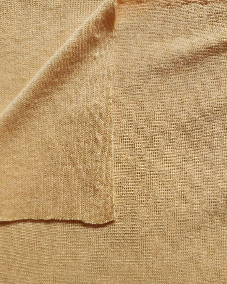 Marigold Mustard Yellow Fabric Knit Jersey T-shirt  1 yd 27" x 64" - Image 2 of 3