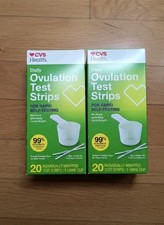 Two Daily Ovulation Test Strips CVS 20 Per Box Individual Wrapped Tests Exp 3/26
