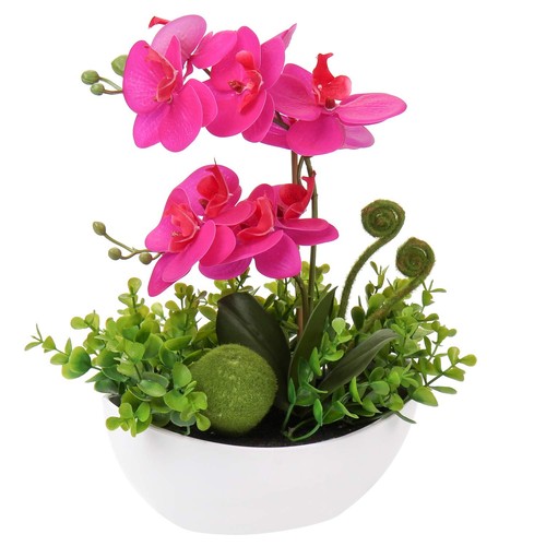 Flowers 14 Large Fake Orchid Purple Phalaenopsis Orchid Flower Arrangements with