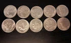 10 1964 Silver Roosevelt Dimes Circulated