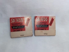 2 Vintage 1960s Sai Woo Chinese Restaurant Toronto Ont Canada Unstruck Matchbook