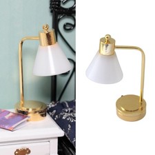 Miniature LED Desk Lamp Model for 1/12 Dollhouses Bedroom Displaying Accessories