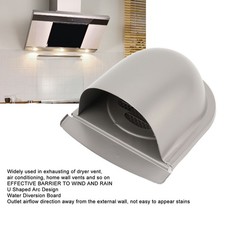 Exhaust Vent Cover Stainless Steel Rain Proof Lacquered Exterior Wall Air Vent-