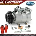 A/C AC Compressor with 4-Groove Pulley for Ford Focus 2014-2018 2.0L EV6Z19703A