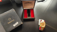 OMEGA Seamaster Automatic Day/Date Men's Dress Watch Gold/Silver Bracelet Box