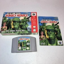 Army Men Sarge's Heroes N64 Nintendo 64 Complete in Box CIB Tested