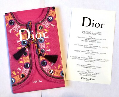 DIOR Children's Collection Hardcover Catalogs 2001-2003 | eBay