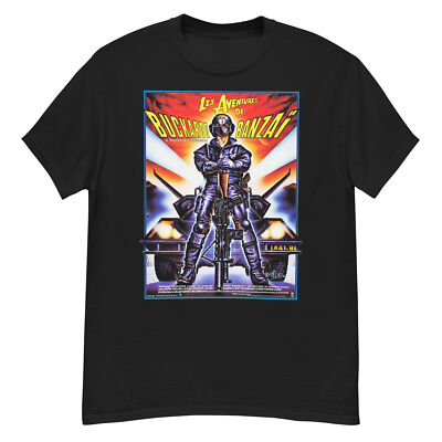 The Adventures of Buckaroo Banzai (1984) French poster T-shirt Fan Gift