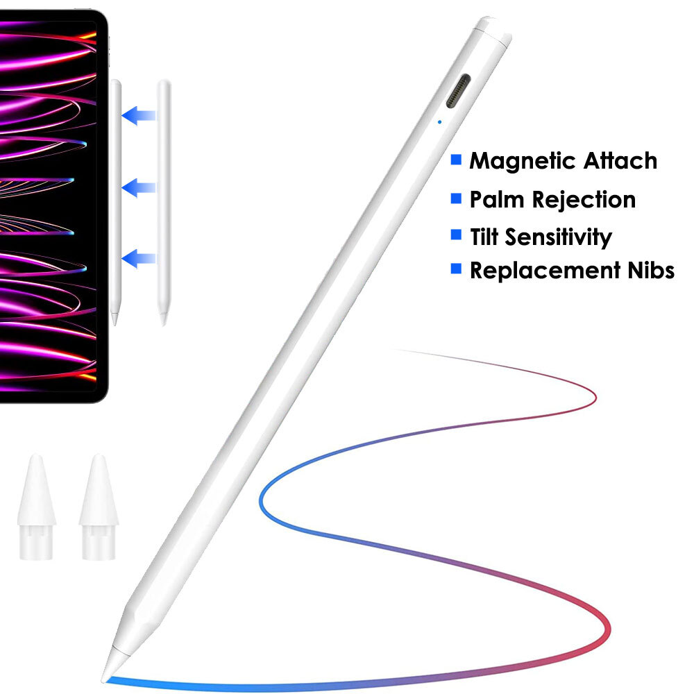 iPad Pencil Palm Rejection Magnetic Stylus Pen for Apple iPad 10 Pro Air  11