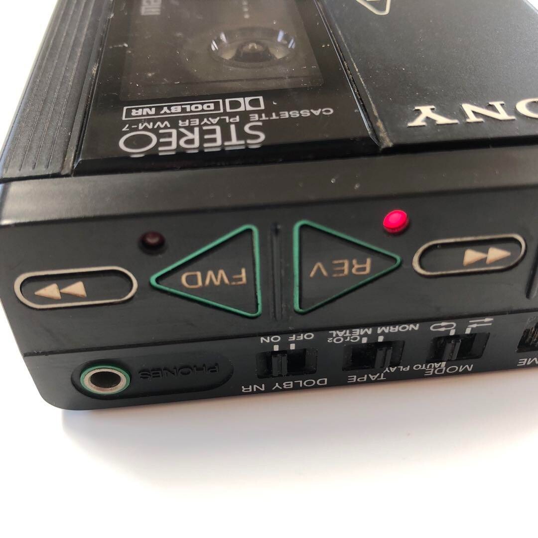 SONY WM-7 オートリバースカセットプレーヤー MDR-W5付き SONY】WM-7 MDR-W5 WALKMAN CASSETTE PLAYER ウォークマン カセット