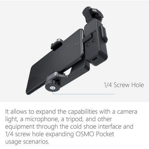 Aluminum + ABS Smartphone Clip Holder Set Stand For DJI Osmo Pocket Camera a - Picture 7 of 9