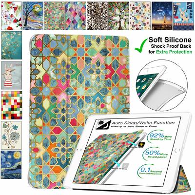 iPad 9.7 Air 4 3 2 1 5th 6th 7.9 10.2 10.5 10.9 Case Slim Magnetic Cover Damask