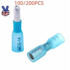 Heat Shrink Bullet Wire Connectors 16-14AWG Male Female Crimp Terminals 50/200X