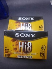 NOS Lot of 2 SONY Hi8 HMP 60 Min. Digital8 120 Min Hi8 Metal Particle Tapes