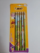 Vtg NOS Sealed BIC Disney's Winnie the Pooh #2 Lead Pencil Set Of 5 1990s Y2K C5