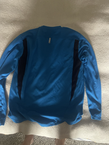 Saucony T Shirt Mens Extra Large Blue Long Sleeve Lightweight Activewear Top - Picture 3 of 3
